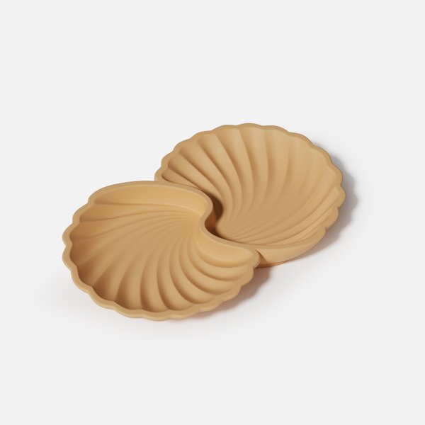 sh1065 1 molde de silicone bandeja concha mistica