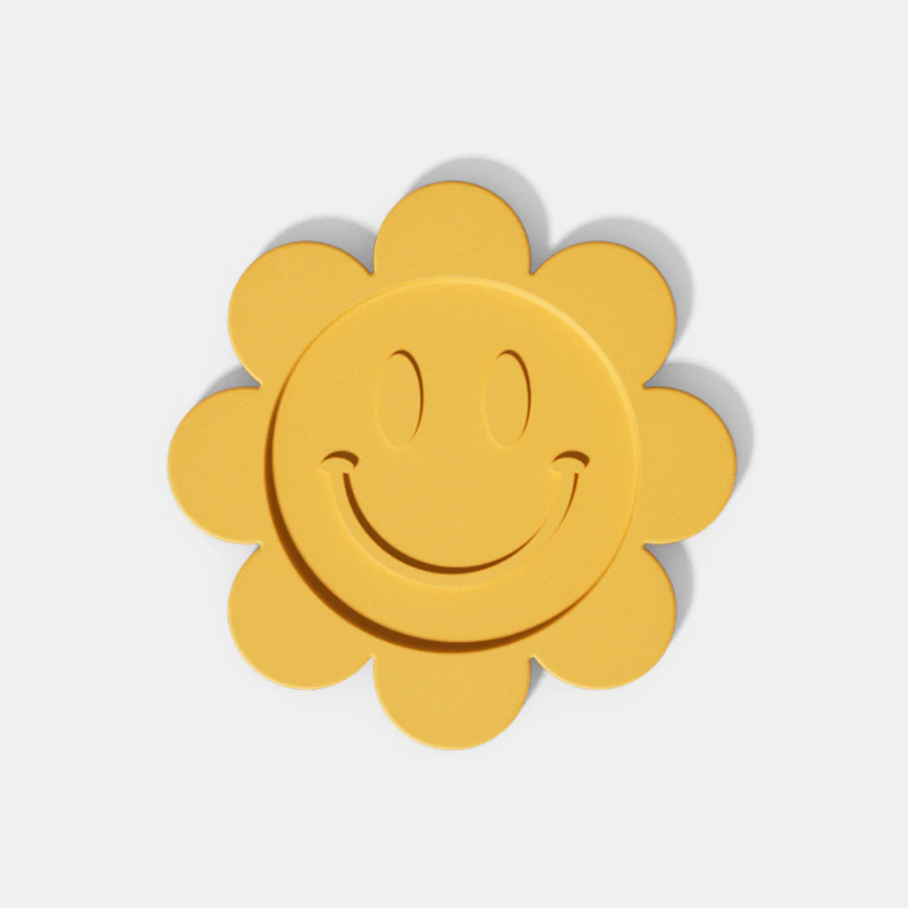 sh0892 1 molde de silicone porta copo smile flor