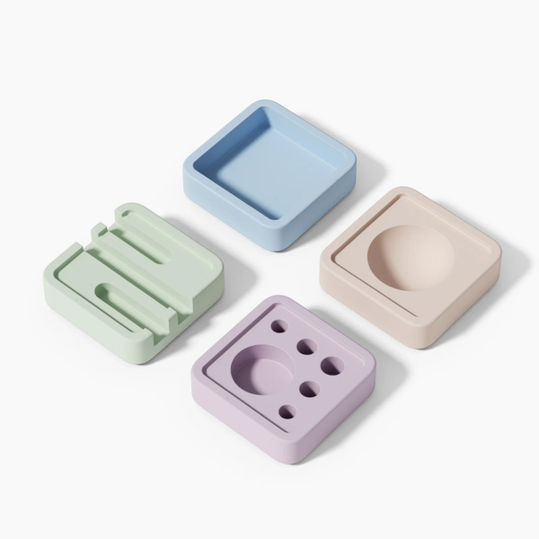 co0730 1 conjunto molde de silicone organizador escritorio quadrado